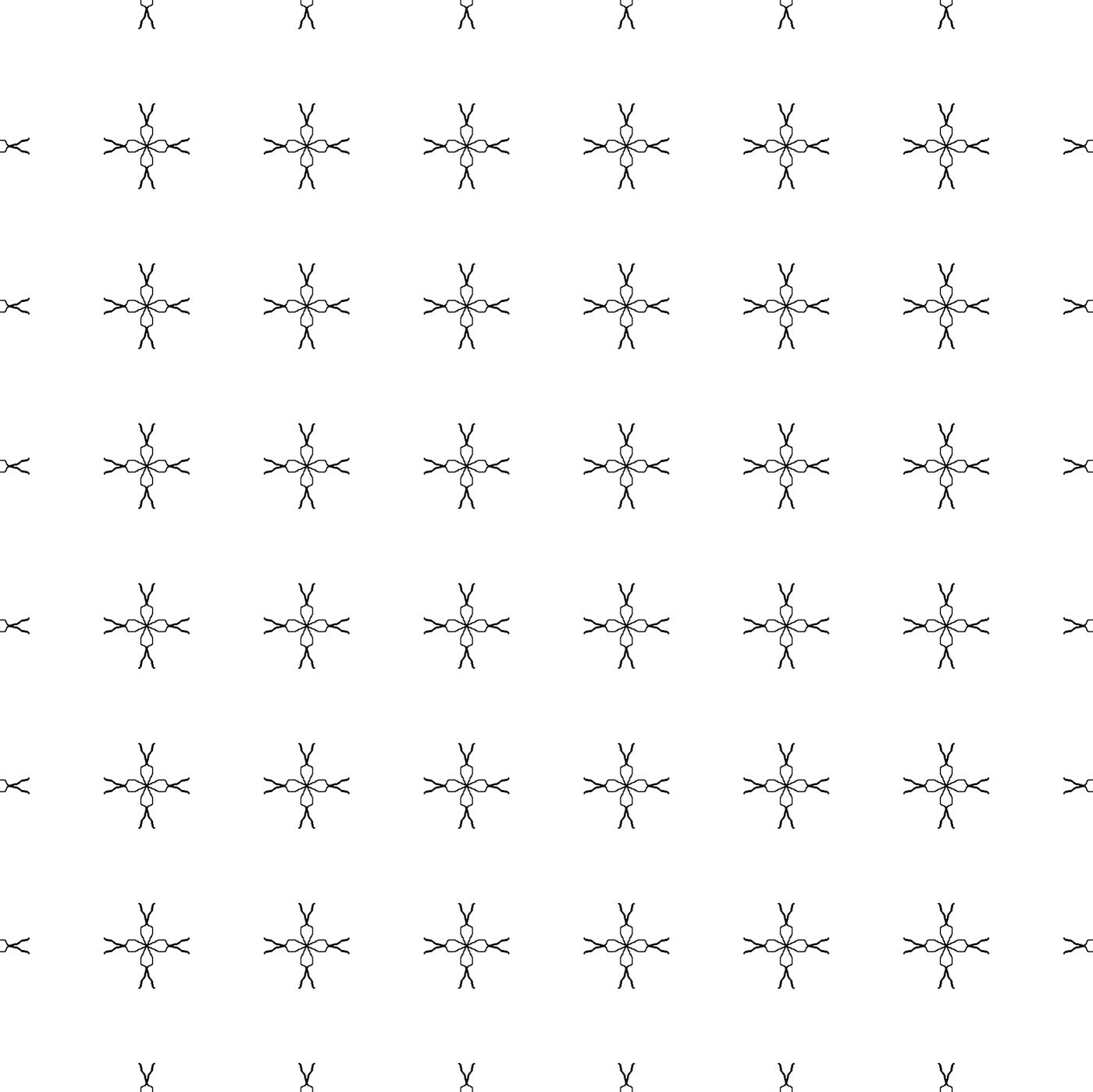 Cross wallcovering pattern