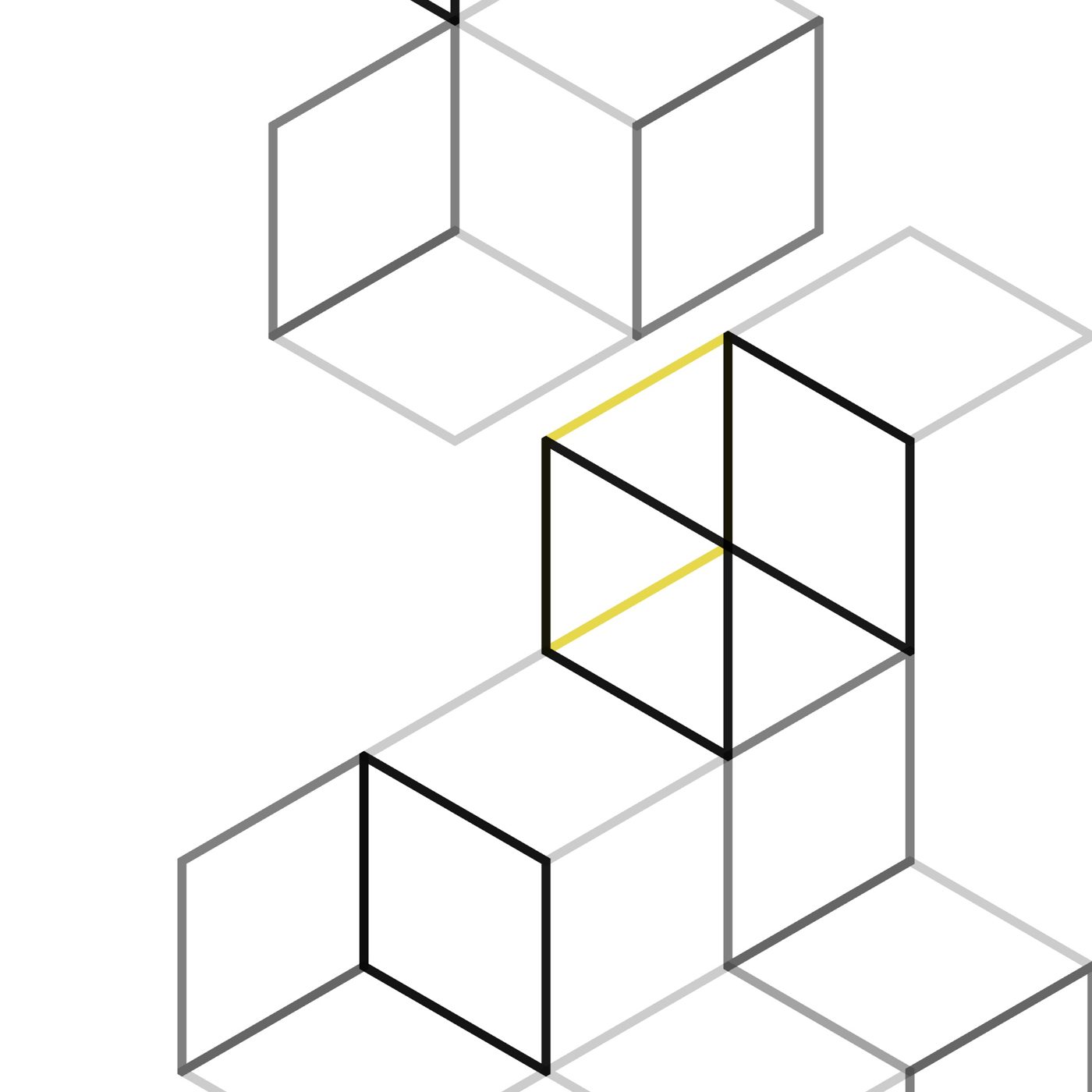 Strukt geometric wallcovering pattern