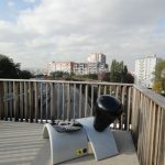 Frankfort Factory — Affordance on a footbridge above the Paris ring road