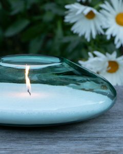 MuraVita in green, Murano glass candle holder by Lionel Scharly × Milodina