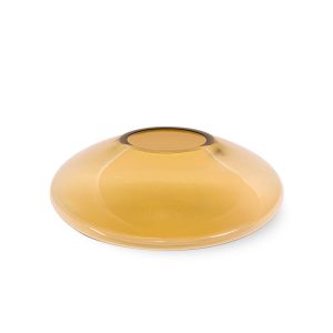 MuraVita in Amber, Murano glass candle holder by Lionel Scharly × Milodina