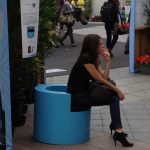 Single Round — Affordance in use at a Paris street exhibition